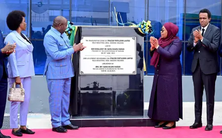New fertiliser plant adds momentum to Tanzania’s agricultural industrialisation drive