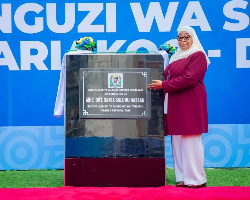 President Samia Opens Newly Reconstructed Kariakoo Market After Sh28 Billion Investment”